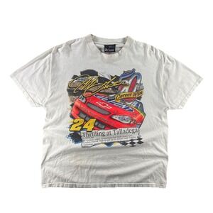 Vintage Chase Authentics Jeff Gordon T-Shirt Men's Large Double Sided #24 Nascar